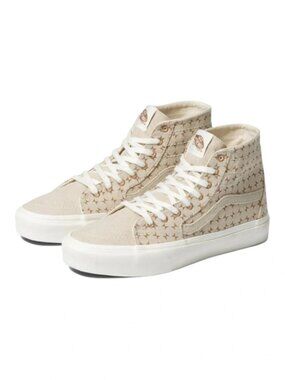 Vans Sk8-Hi Tapered Eco Theory Checkerboard Brown Sneakers Women’s 6.5 Men’s 5